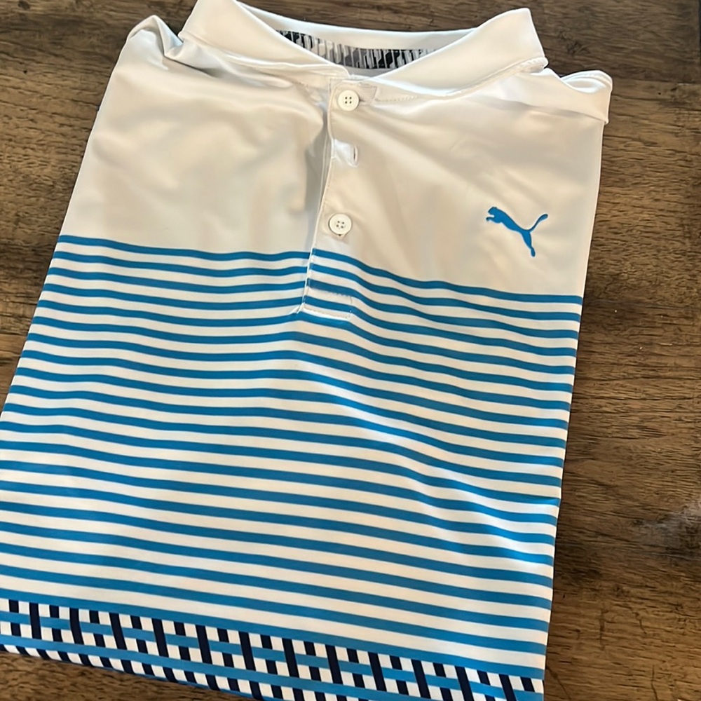 Youth Puma short sleeved golf shirt